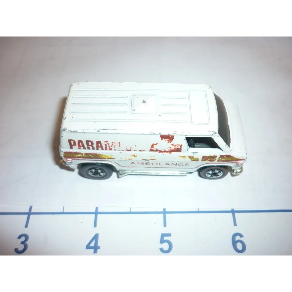 1974 Hot Wheels Redline‎ White Paramedic Ambulance